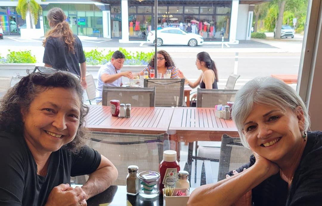 At Trips Diner in St. Petersburg with Annette Agee