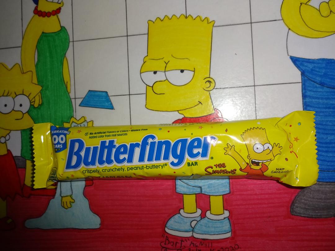 I found the Butterfinger candy bar w/"my" pic. on it; enjoy! :D -Bart