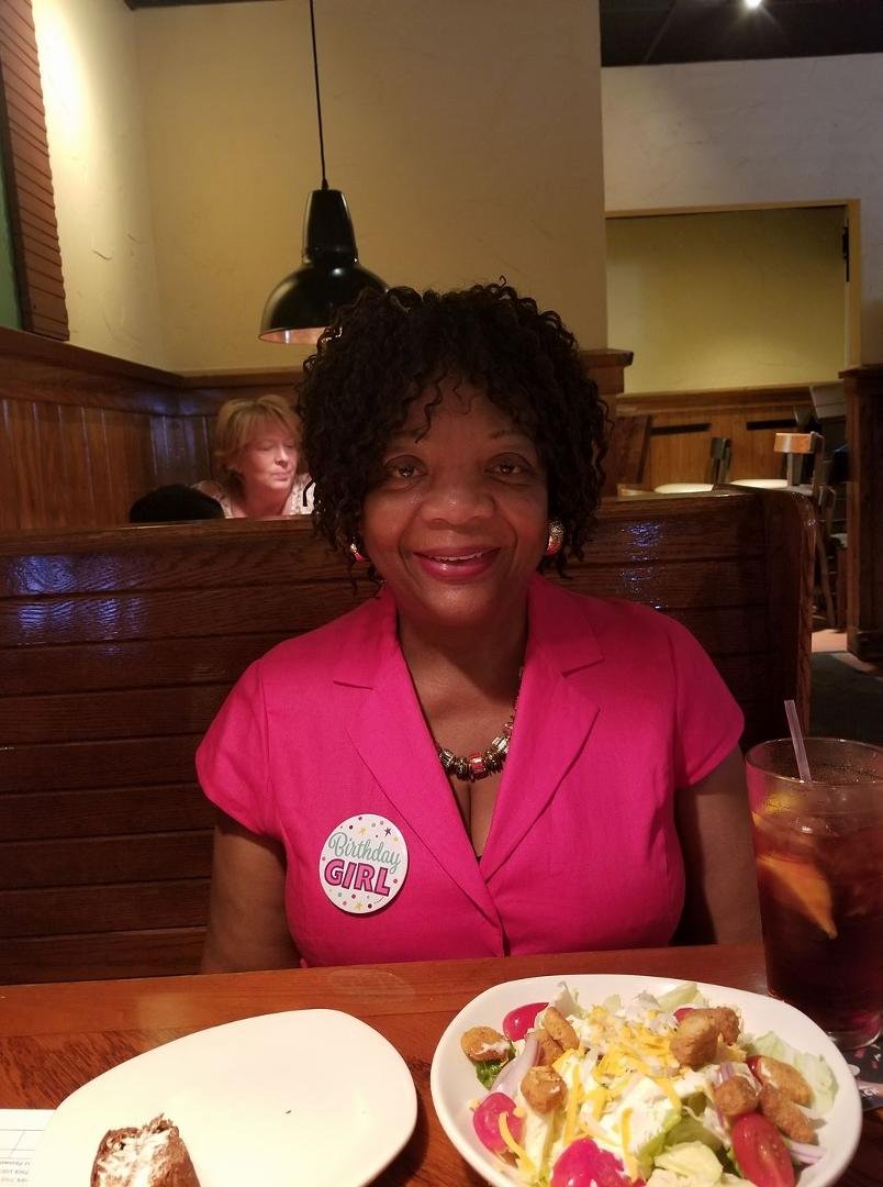 My beautiful wife enjoying her birthday dinner!