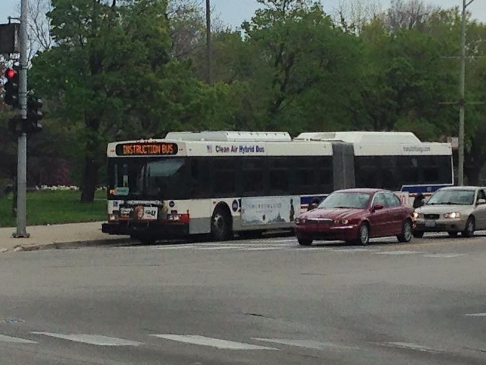 A good reason to avoid driving around Chicago today.