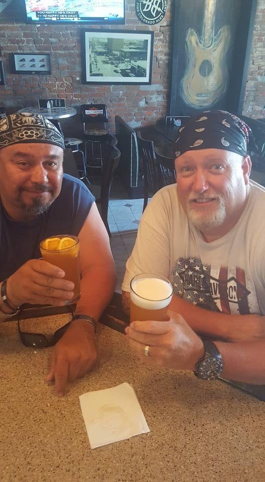 Ken and I had a great morning ride on the bikes this morning now time for a could drink