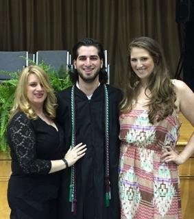 My beautiful daughter and grandkids, grandson graduated with masters degree magnum cum laude, so proud of him