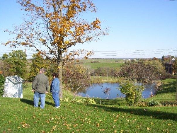Pond is graciously provided by the B&B owners down the road. Enhances our view to the east!