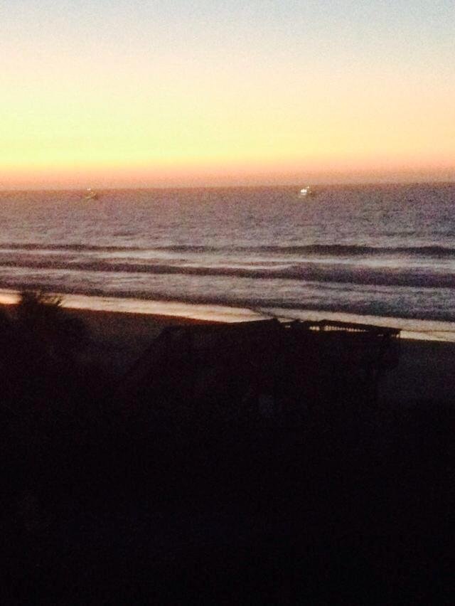 Saturday morning 10/11 offering the last vacation sunrise on Topsail for a while.