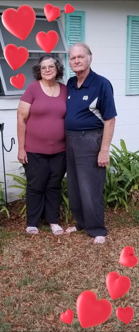 My 61st birthday pic with my husband. March 2020