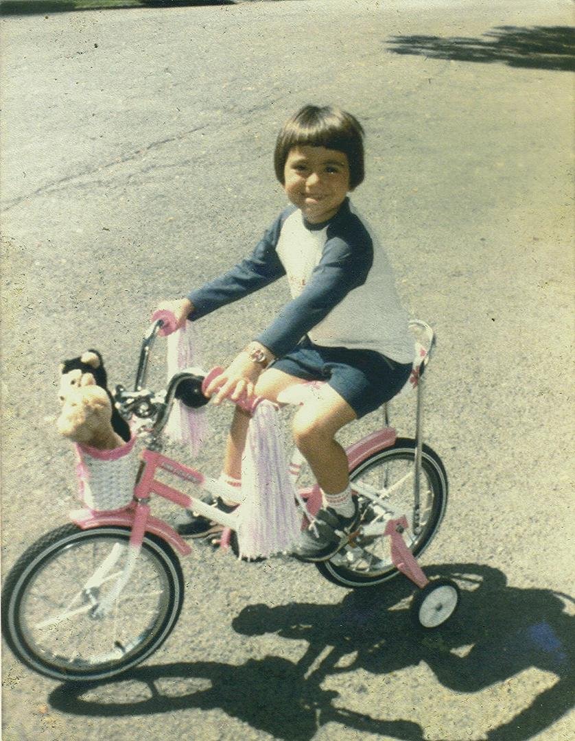 Robbie, Stop taking the neighbor's bike! It's a girls bike...