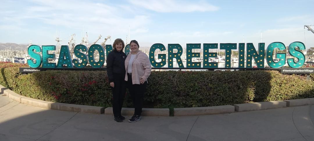 Hanging out at Ventura Harbor with my dear friend Megan Burton.