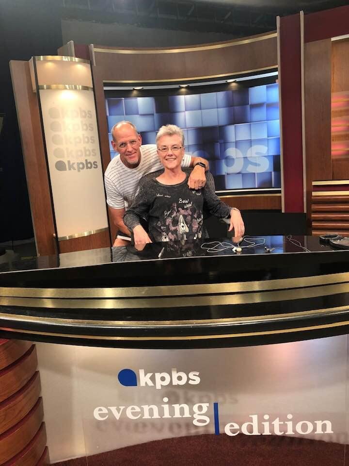 On the set of KPBS Evening Edition.