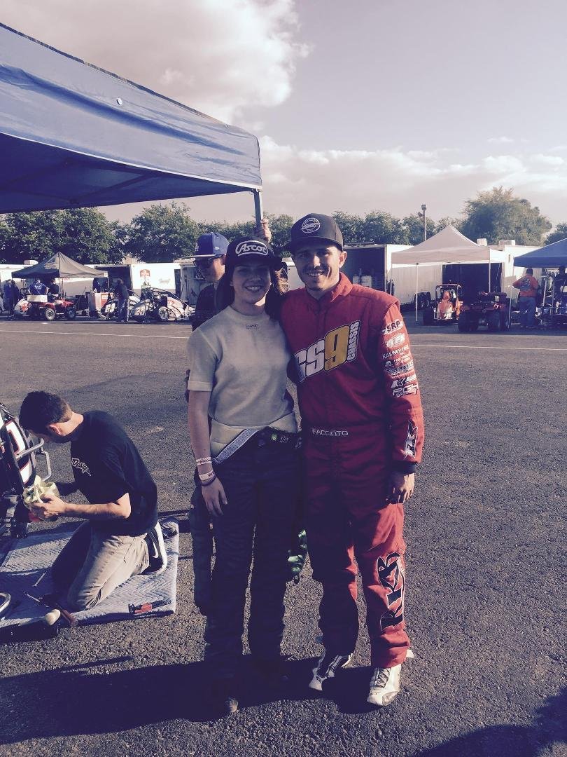 Courtney is hanging out with some fast company tonight! Thanks Michael Faccinto for the Madera Speedway pointers.