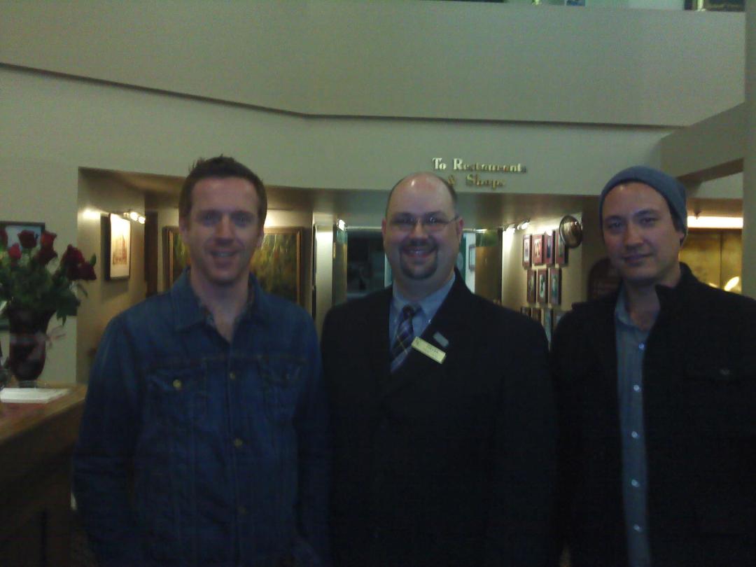 w/actor Damian Lewis and cinematographer Nelson Cragg.
