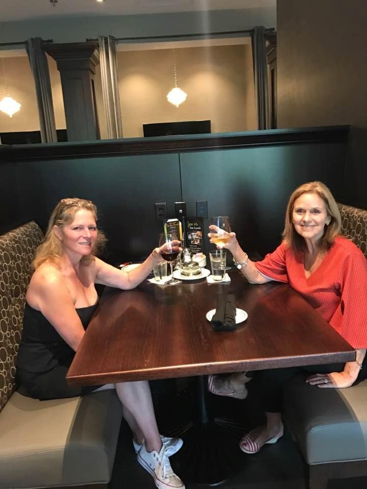 Enjoyed a wonderful dinner with my sister-in-law Virginia