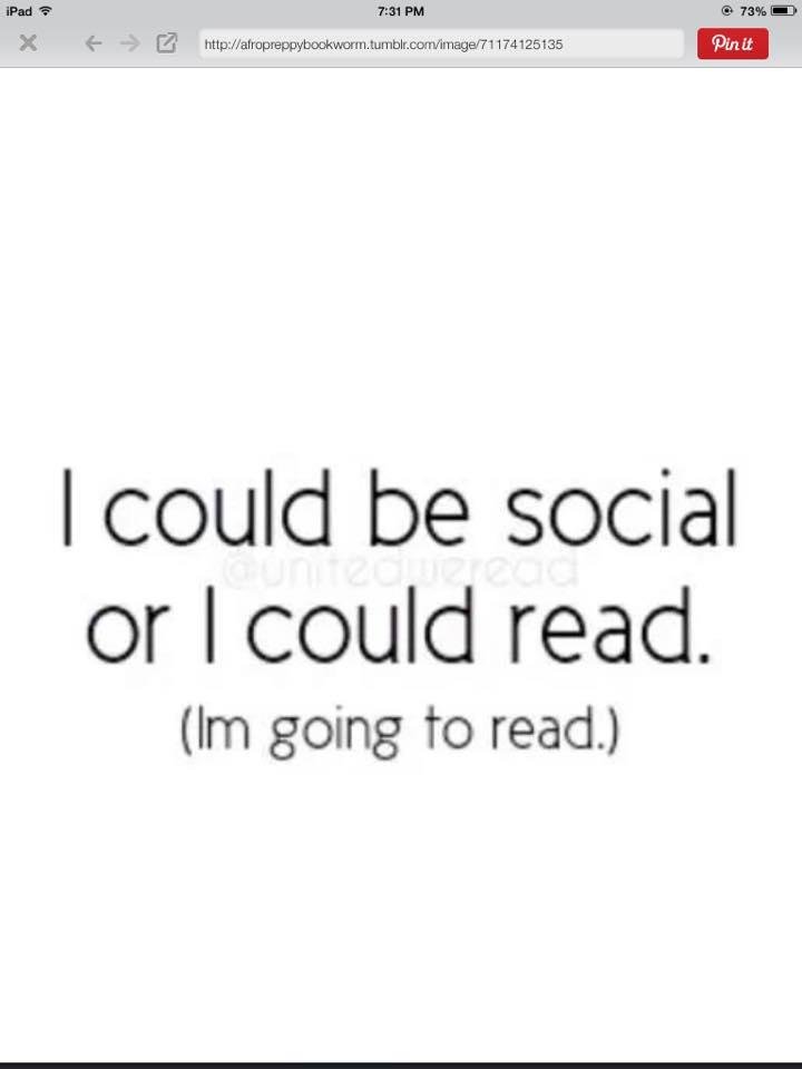 Being social can be so overrated
