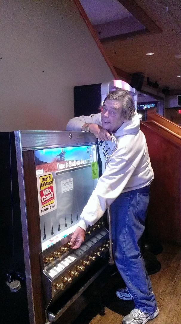 Last year, Jim, a life longer smoker was thrilled to find that cigarette machines were still around!