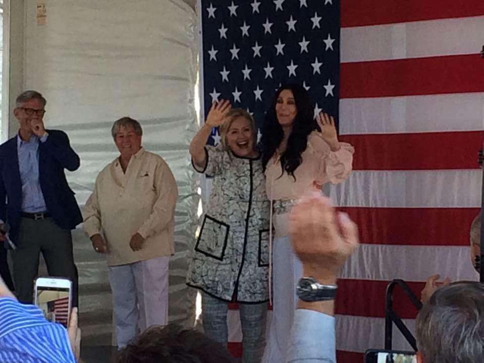 Hillary and Cher were fabulous. Proud that the Julian Cyr for State Senator Campaign provided half the volunteers to run the successful fundraiser.