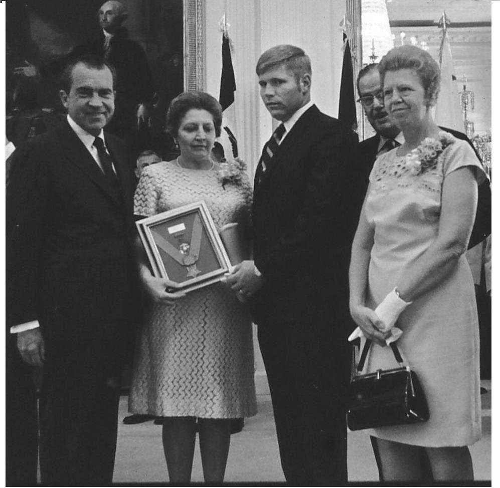 President Richard Nixon, Helen Morgan - mother of William Morgan, Jay Morgan (USMC) uncle to my wife and brother to Bill, our State Rep (now dead),and Betty Wickline, mother of my wife