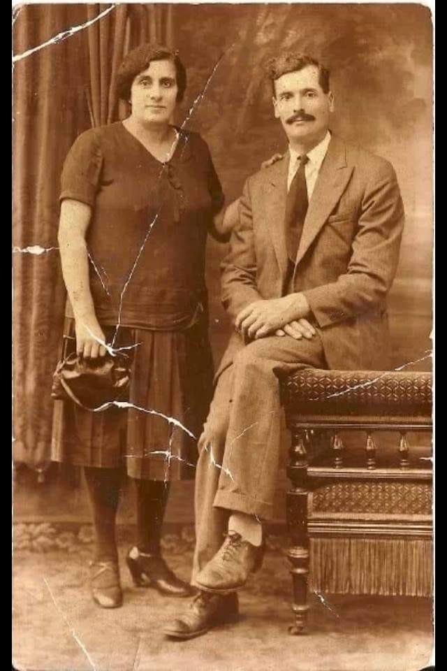 This is a special week for my Grand parents yesterday was my grandmothers birthday today is their wedding anniversary and tomorrow is my Grandfather's Birthday this picture of them is a little over 100 years old.. j