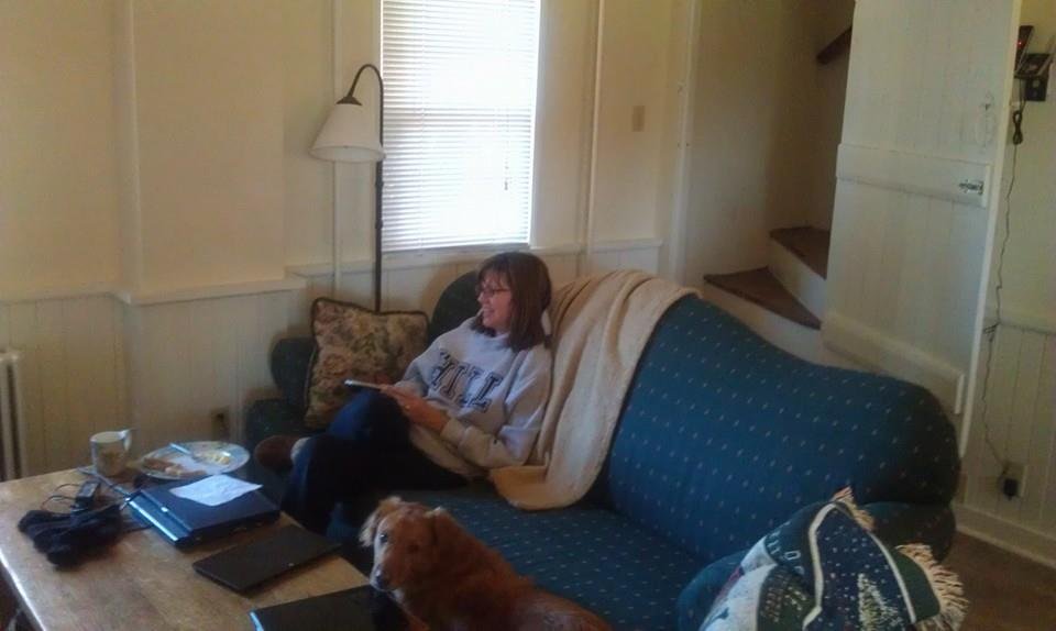 My sister's favorite place in the house :-)