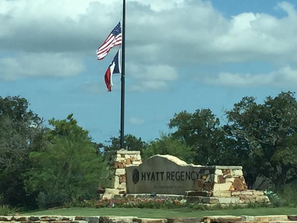 Cedar Creek, Texas
Flags at half mast for the victims of the Las Vegas tragedy.