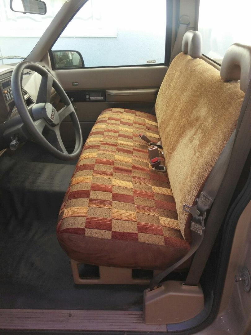 Just finished the upholstery for my '92 Chevy pickup!