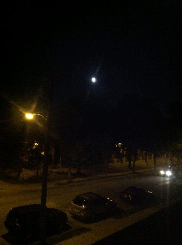 The moon is very bright and beautiful tonight. GN.