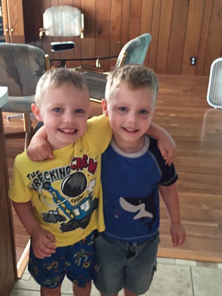All excited for the first day of school.