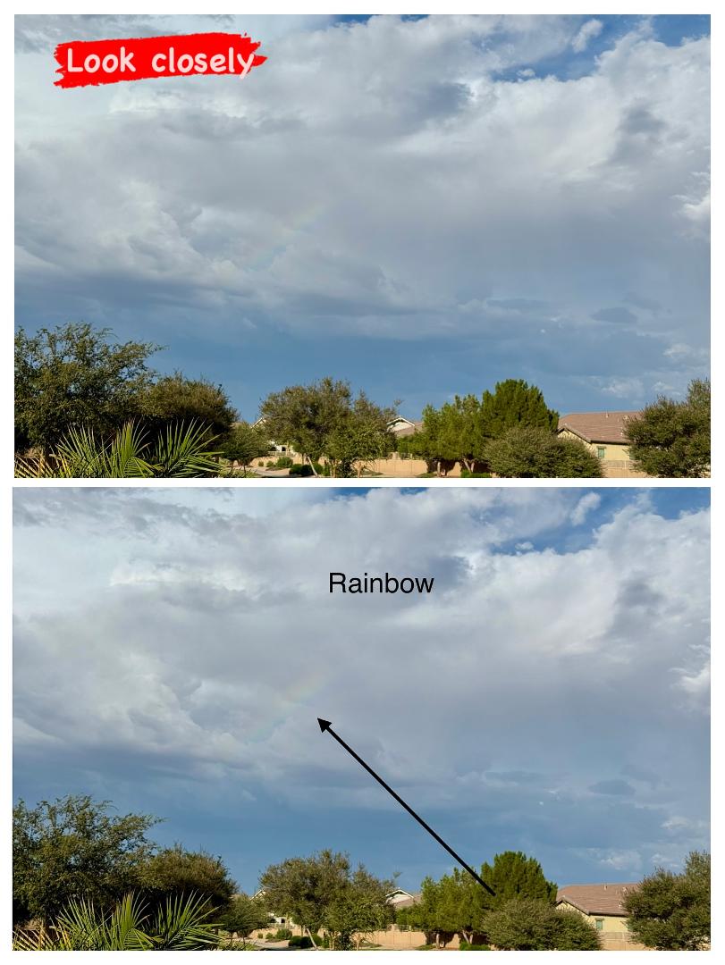 08/20/25 6:00pm You can kind of see a faint rainbow 🌈