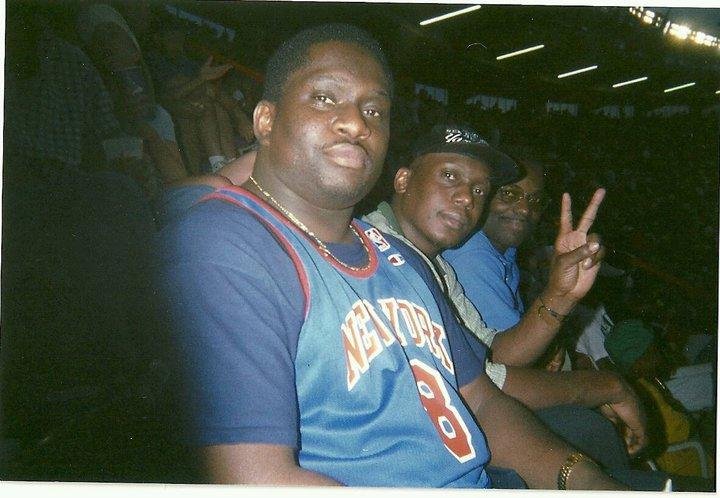 Me, MY brother and Uncle Harry. Throwback. At NY KNICKS GAME