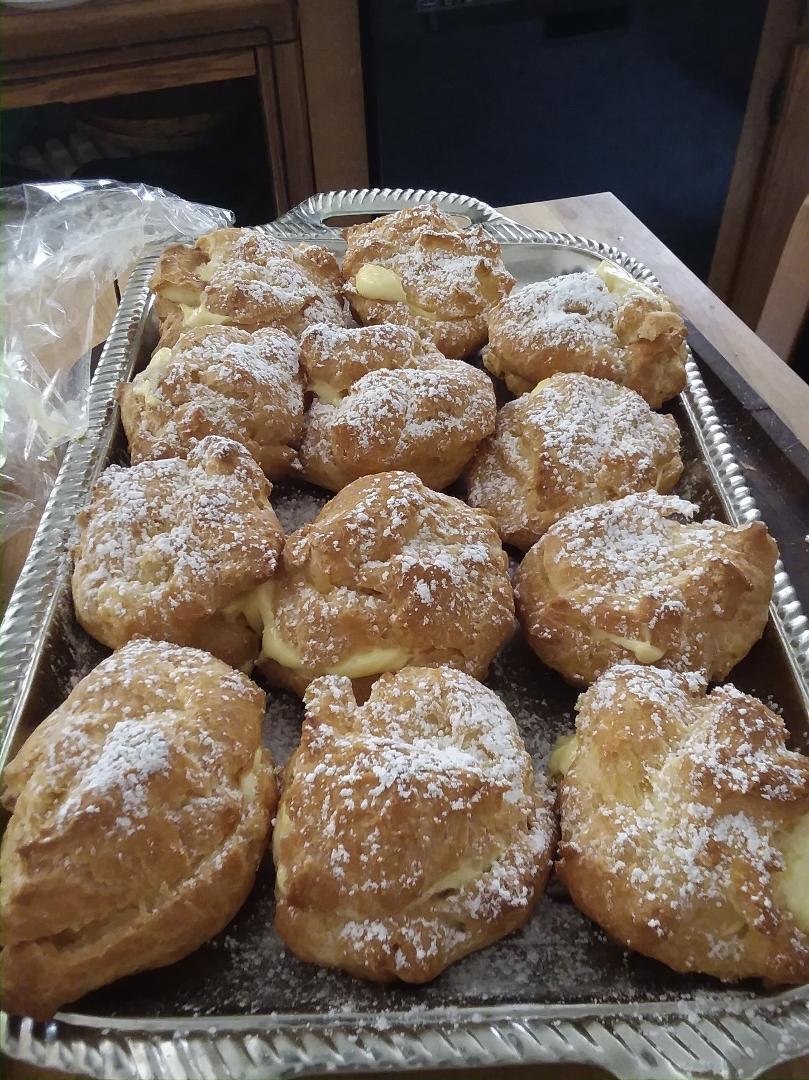 My homemade cream puffs.