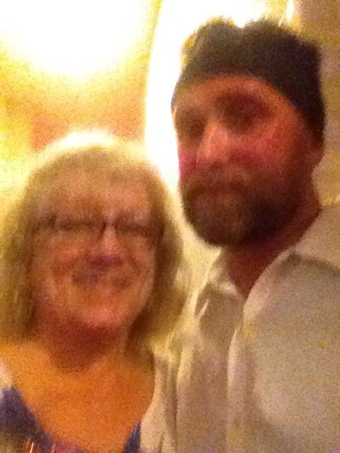 At Abigail Street in Cinci with chef Daniel Wright and his
Mom, Noreen Wright. Scrumptious evening with two very special people .