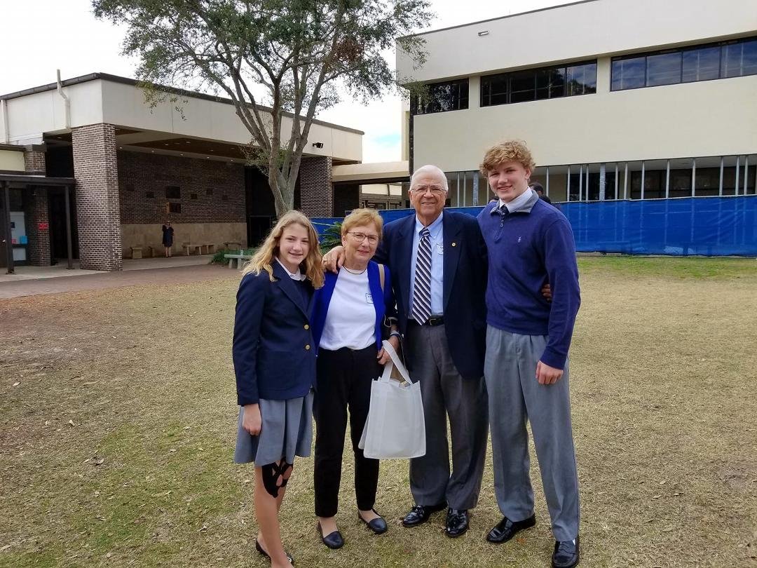 Grandparents Day @ Berkeley Prep in Tampa with grandkids Austin and Claire Dean....what fun!!
