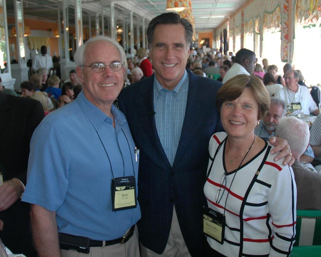Dave, Donna and Mitt at the Republican Leadership Conference, Grand Hotel, Mackinac Island