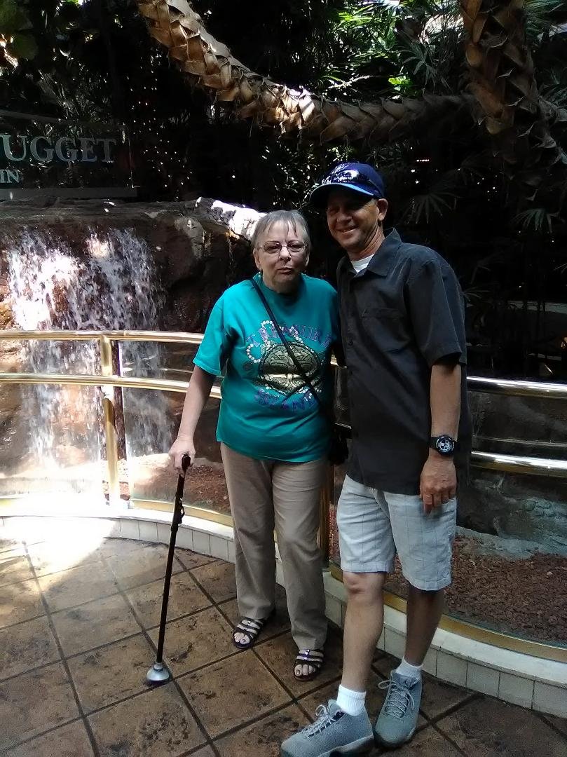 A very nice picture of my oldest son Ken with his mother at the Golden Nugget