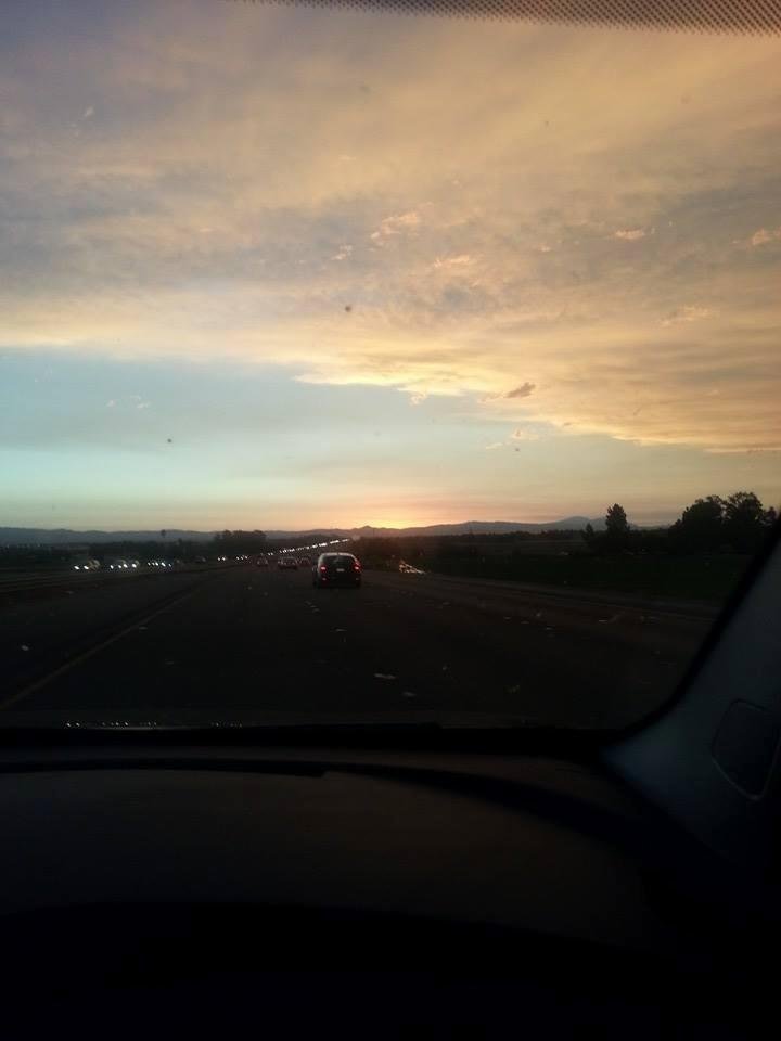 Beautiful sky for our drive home