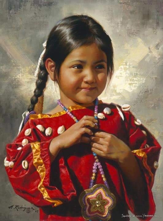 This is one beautiful Native American !!!