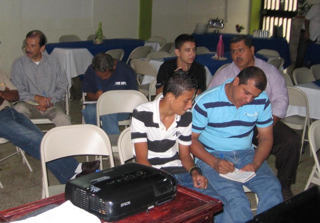 These are men from Guapiles where Mike Martin and I ministered recently. This is fairly typical of the venues where we are working. God is moving in the hearts of men in Costa Rica. A number of men have committed their l