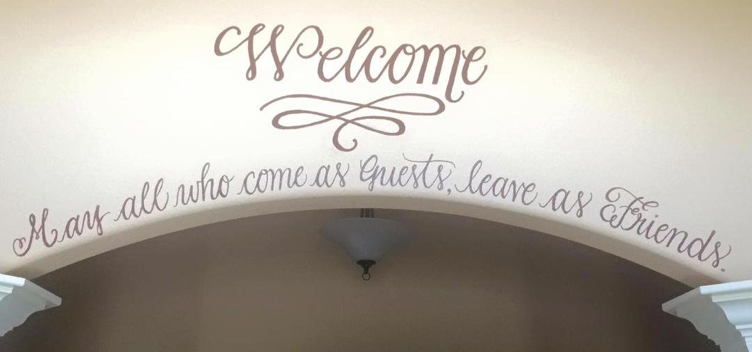 Chanel strikes again! This one is in the entryway of our home. Stacey and I love it! Now what to have her paint next...
