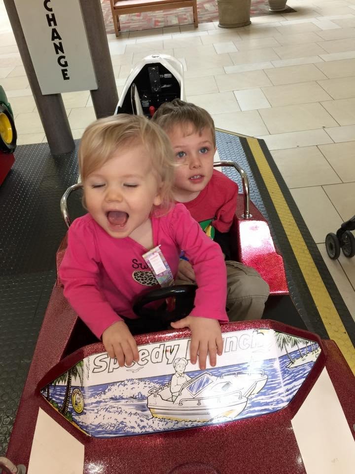 Having fun at the Mall