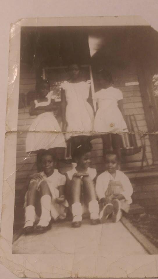 This one is very old, I was 8 at the time
On my Grandmother's front porch.
Barbara, Vicki, Juanita, Deborah, me ,& Curtessa.😱😁