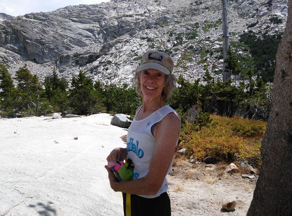 Jan hiker in her element