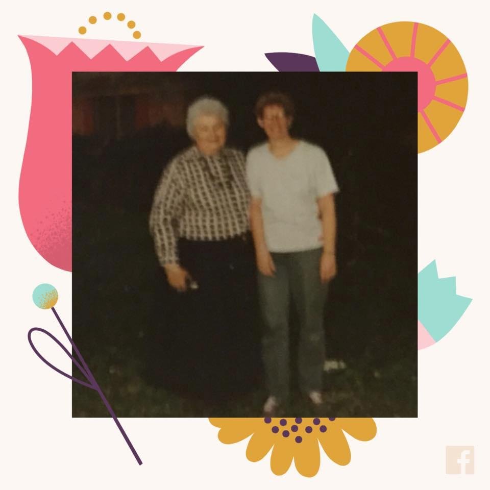 My mother and me!