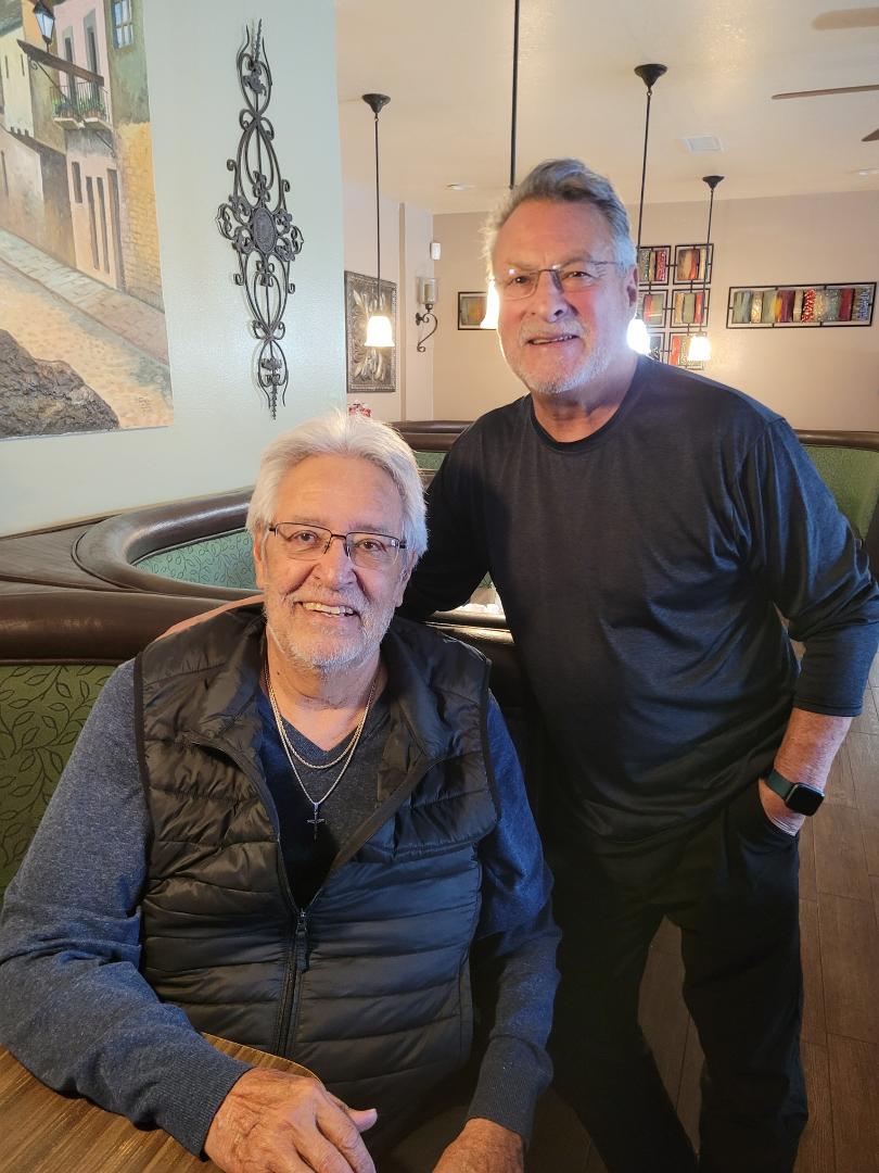 Two old Nogales Nobles getting together for lunch. Glad to meet up with David
