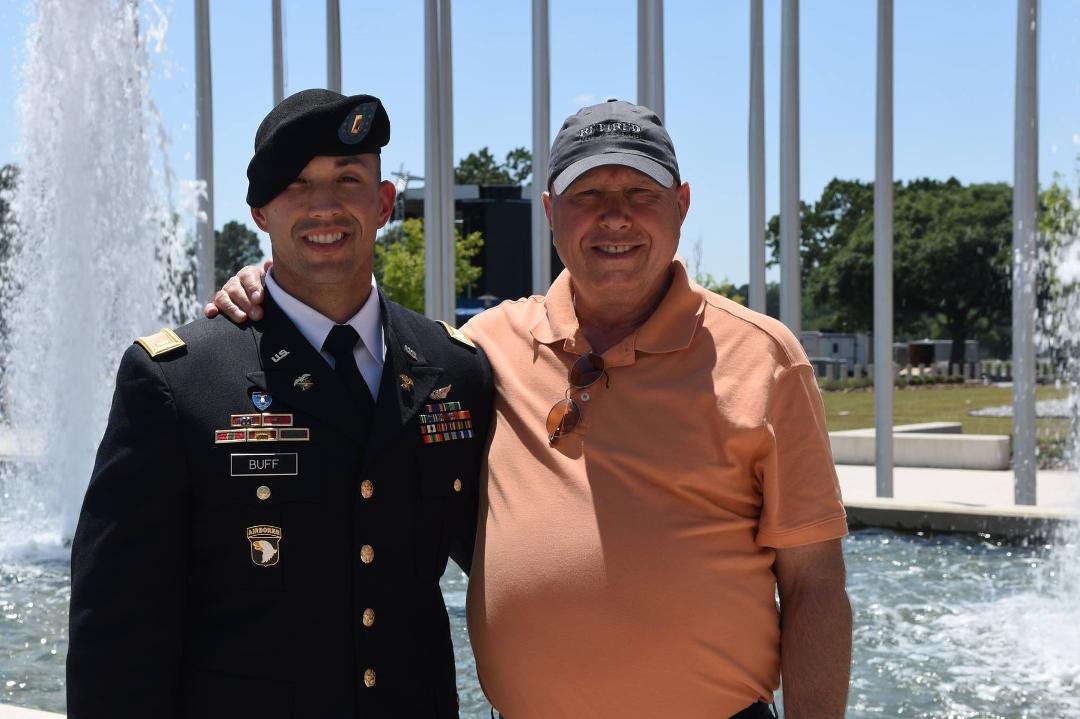 my son's commissioning day, 7 May 2015, at Fort Benning
, GA. Happy day!