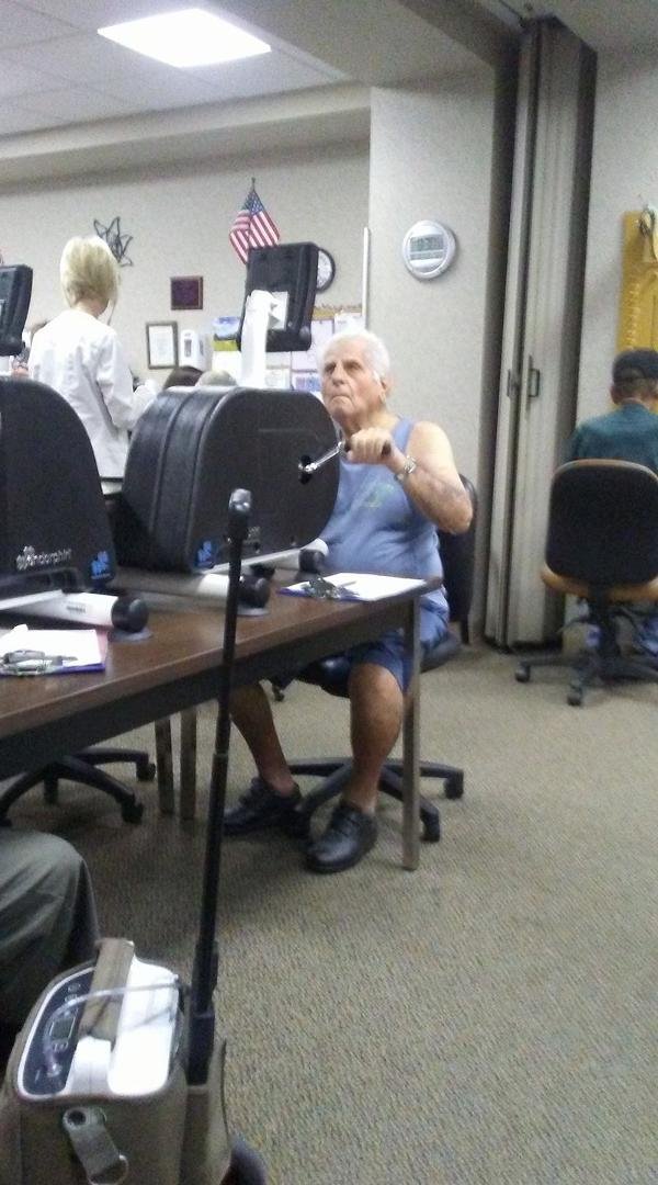 This is my beloved father doing exersize