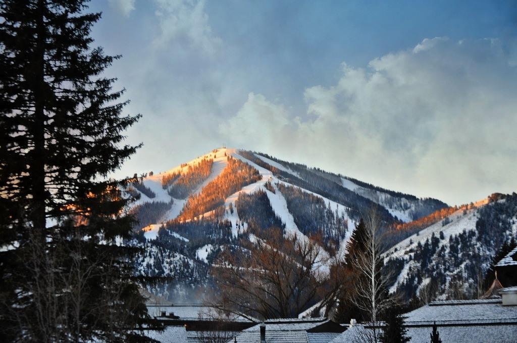 Mt Baldy on a sunny Wednesday afternoon! Shot this photo between meetings at the Sun Valley Inn