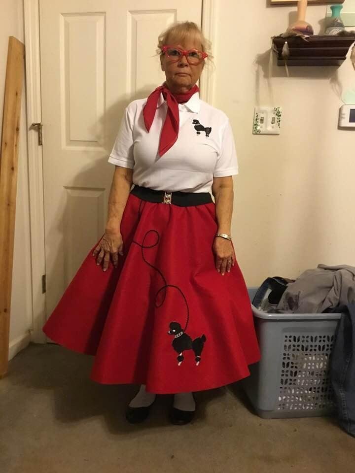 Going to a sock hop for Valentine day with the church family