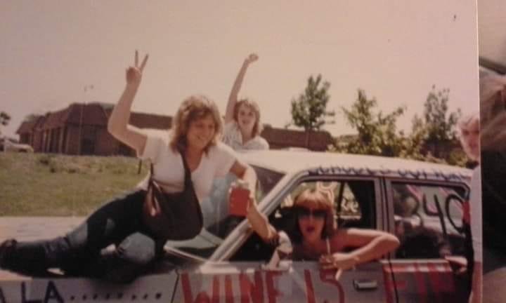 Throw back to 1983! Who's the girl hanging out the passenger window?