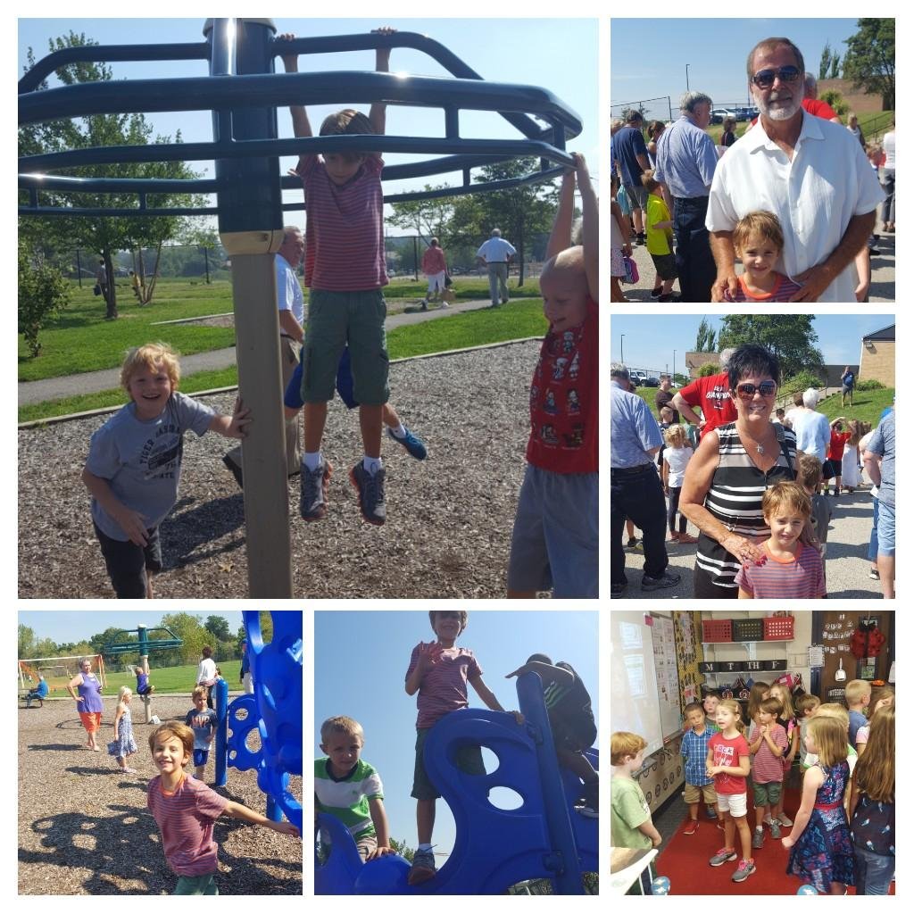 Enjoyed our lunch today for grandparents day with Harrison