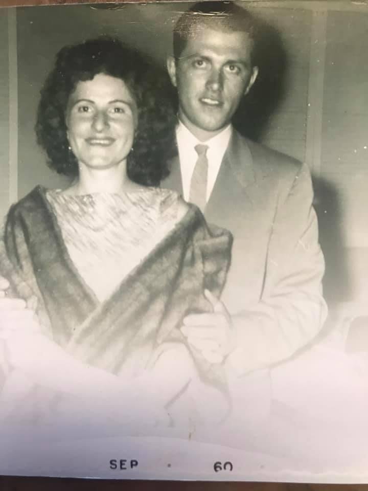 This is my Dad and of course my Mom.  I am asking people who love their dad, whether he is here or not, to join the challenge of posting a photo. Just a photo of your dad, no description. The goal is to flood facebook with 