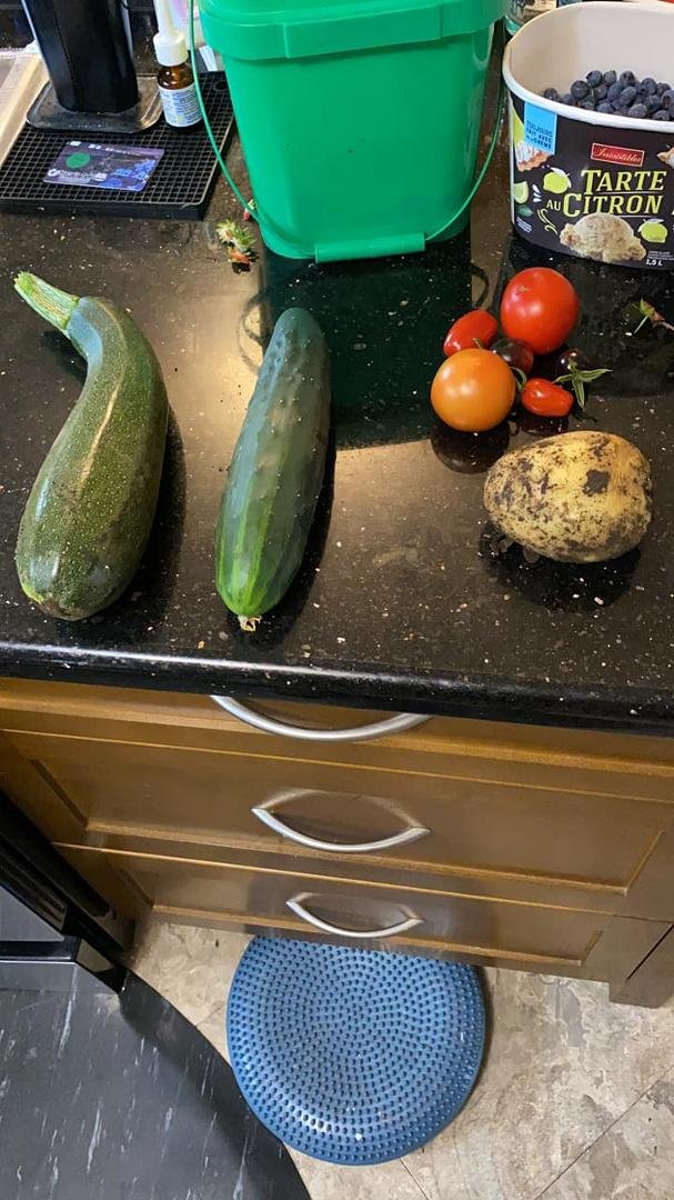 And now potato,cucumber and zucchini.