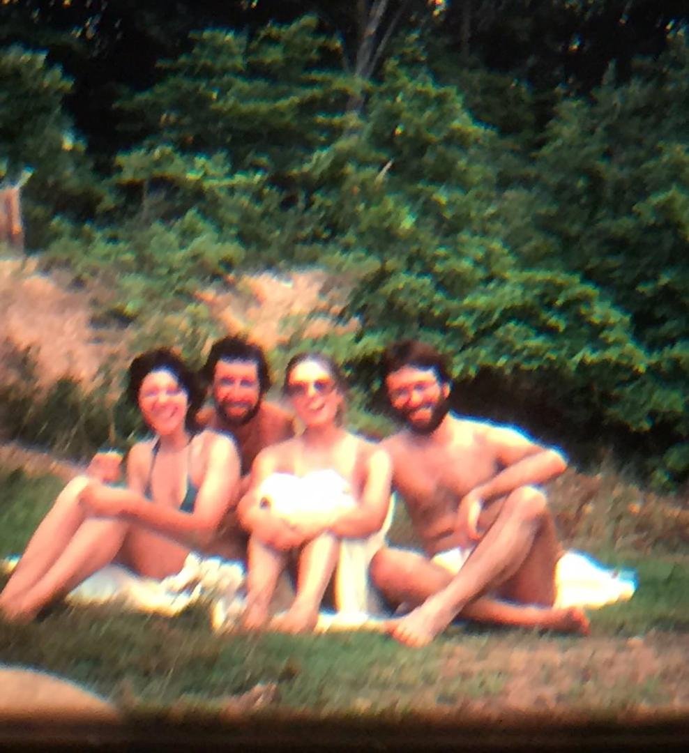 Skinny dipping with friends at Elizabeth Furnace, Shenandoah Valley, VA in 1983.